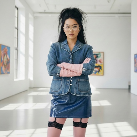 Ralph Lauren Jackets & Blazers - Vintage Ralph Lauren Denim Blazer Pearl Shell Buttons 90s Y2K Old Money S